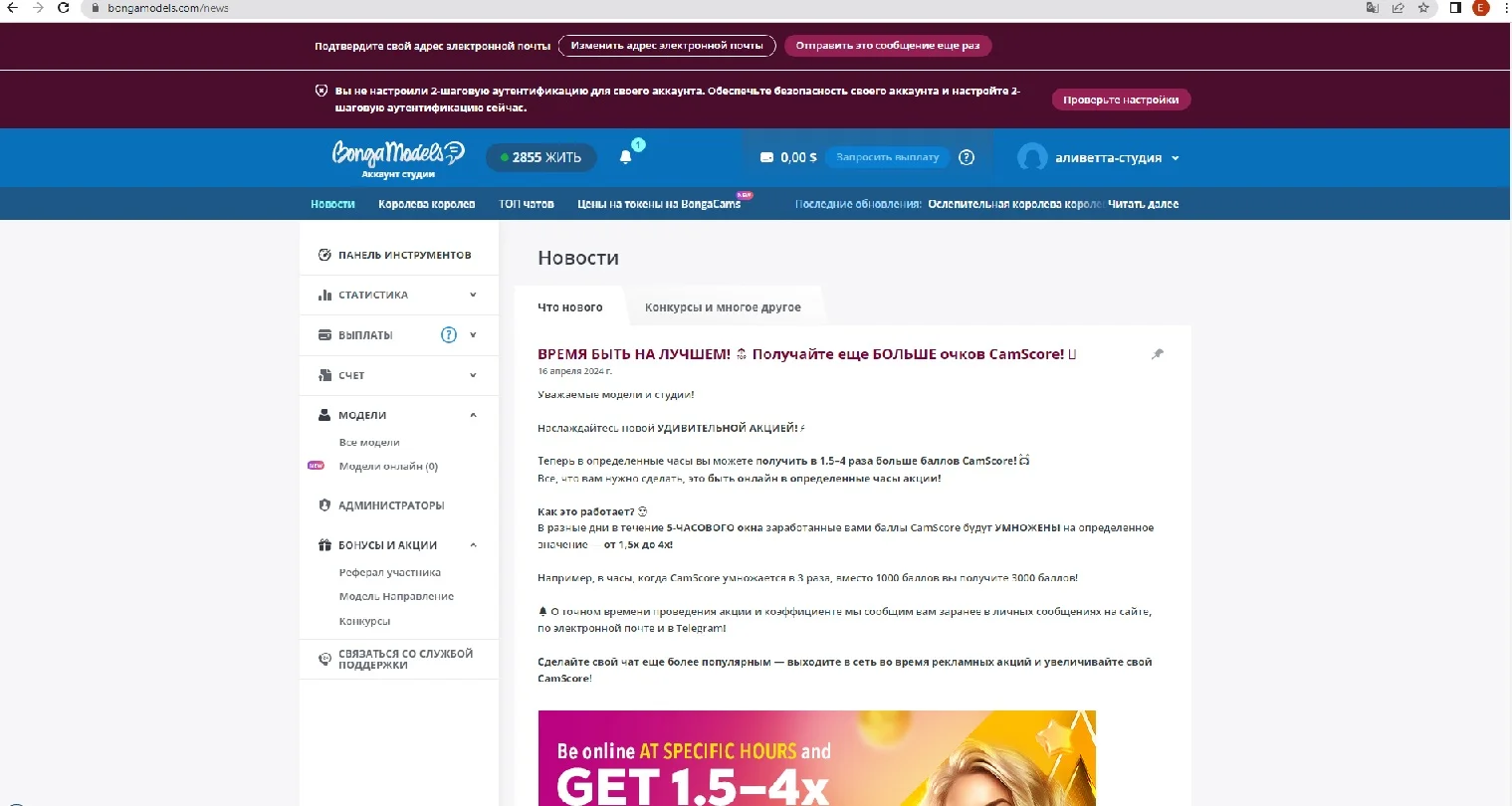 Скриншот BongaCam